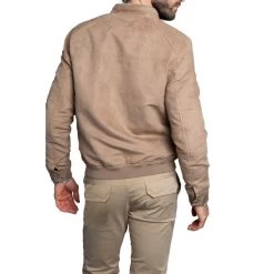 Blouson Avec Manches Longues Et Col Montant Delahaye Sable -Passons à la mode masculine ! 115434 150032vt blouson avec manches longues et col montant delahaye sable 03 600x600