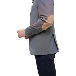 Blazer Avec Manches Longues Et Col Cubain Delahaye Gris -Passons à la mode masculine ! 115437 150029vt blazer avec manches longues et col cubain delahaye gris 05 600x600