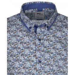 Chemise Avec Manches Courtes Et Col Américain Cap Ten Coton Blanche -Passons à la mode masculine ! 115478 149826vt chemise avec manches courtes et col americain cap ten coton blanche 03 600x600