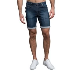 Short Delahaye Coton Indigo