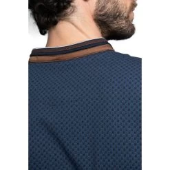 Polo Avec Manches Courtes Et Col Polo Delahaye Coton Marine -Passons à la mode masculine ! 115565 150104vt polo avec manches courtes et col polo delahaye coton marine 03 600x600