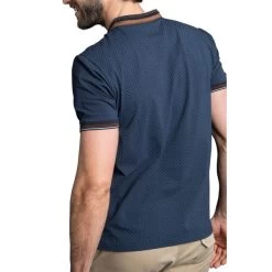 Polo Avec Manches Courtes Et Col Polo Delahaye Coton Marine -Passons à la mode masculine ! 115565 150104vt polo avec manches courtes et col polo delahaye coton marine 04 600x600
