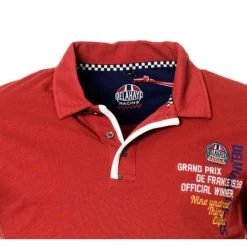 Polo Avec Manches Courtes Et Col Polo Delahaye Coton Rouge -Passons à la mode masculine ! 115579 150089vt polo avec manches courtes et col polo delahaye coton rouge 03 600x600