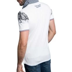 Polo Avec Manches Courtes Et Col Polo Delahaye Coton Blanc -Passons à la mode masculine ! 115582 150086vt polo avec manches courtes et col polo delahaye coton blanc 03 600x600