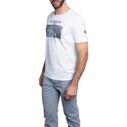 T-shirt Avec Manches Courtes Et Col Rond Delahaye Coton Blanc -Passons à la mode masculine ! 115589 150079vt t shirt avec manches courtes et col rond delahaye coton blanc 04 600x600