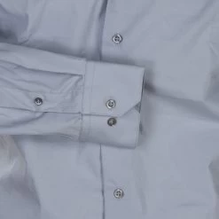 Chemise Bande Originale Avec Manches Longues Et Col Italien Grise -Passons à la mode masculine ! 115647 149622vt chemise bande originale avec manches longues et col italien grise 03 600x600