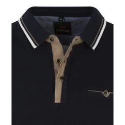 Polo Avec Manches Courtes Et Col Français CoFoX Coton Marine -Passons à la mode masculine ! 115667 150385vt polo avec manches courtes et col francais cofox coton marine 03 600x600