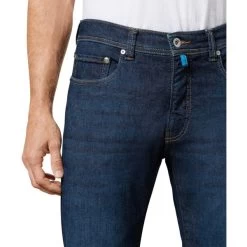 Jean Pierre Cardin Future Flex Lyon En Coton Stretch Indigo à Léger Délavé -Passons à la mode masculine ! 115684 150358vt jean pierre cardin future flex lyon en coton stretch indigo a leger delave 04 600x600