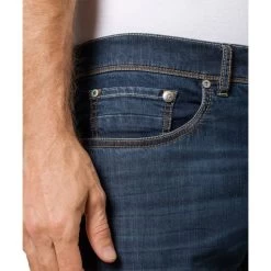 Jean Pierre Cardin Future Flex Lyon En Coton Stretch Indigo à Léger Délavé -Passons à la mode masculine ! 115684 150358vt jean pierre cardin future flex lyon en coton stretch indigo a leger delave 05 600x600