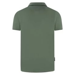 Polo Avec Manches Courtes Et Col Boutonné Sea Barrier Coton Kaki -Passons à la mode masculine ! 115714 132512vt polo avec manches courtes et col boutonne sea barrier coton kaki 02 600x600