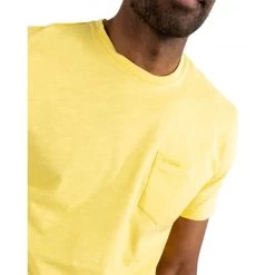 T-shirt Avec Manches Courtes Et Col Rond Mise Au Green Coton Jaune -Passons à la mode masculine ! 115811 151134vt t shirt avec manches courtes et col rond mise au green coton jaune 03 600x600