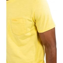 T-shirt Avec Manches Courtes Et Col Rond Mise Au Green Coton Jaune -Passons à la mode masculine ! 115811 151134vt t shirt avec manches courtes et col rond mise au green coton jaune 04 600x600
