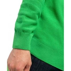 Pull Col Rond Mise Au Green En Coton Avec Manches Longues Vert -Passons à la mode masculine ! 115836 151096vt pull col rond mise au green en coton avec manches longues vert 04 600x600