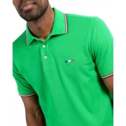 Polo Avec Manches Courtes Et Col Polo Mise Au Green Coton Vert -Passons à la mode masculine ! 115846 151073vt polo avec manches courtes et col polo mise au green coton vert 03 600x600