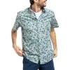 Chemise Avec Manches Courtes Et Col Américain Mise Au Green Coton Verte Fleurie -Passons à la mode masculine ! 115889 150996vt chemise avec manches courtes et col americain mise au green coton verte fleurie 01 600x600