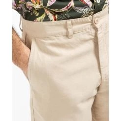 Short Chino Mise Au Green Lin Et Coton Beige -Passons à la mode masculine ! 115947 150915vt short chino mise au green lin et coton beige 03 600x600