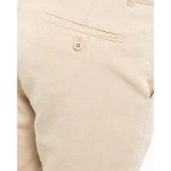 Short Chino Mise Au Green Lin Et Coton Beige -Passons à la mode masculine ! 115947 150915vt short chino mise au green lin et coton beige 04 600x600