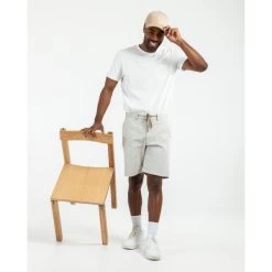 Short Chino Mise Au Green Lin Et Coton Beige Rayé -Passons à la mode masculine ! 115949 150913vt short chino mise au green lin et coton beige raye 05 600x600