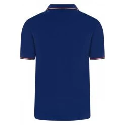 Polo En Maille Piquée Mise Au Green En Coton Avec Manches Courtes Et Col Boutonné Bleu -Passons à la mode masculine ! 116108 151822vt polo en maille piquee mise au green en coton avec manches courtes et col boutonne bleu 02 600x600