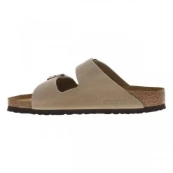 Mules Avec Double Bride Birkenstock Arizona En Cuir Taupe -Passons à la mode masculine ! 116136 20035ch mules avec double bride birkenstock arizona en cuir taupe 03 600x600