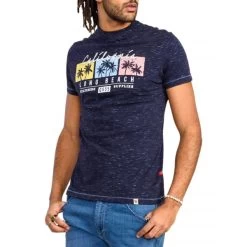 T-shirt Avec Manches Courtes Et Col Rond Duke Coton Marine -Passons à la mode masculine ! 116236 148464vt t shirt avec manches courtes et col rond duke coton marine 04 600x600