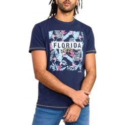 T-shirt Avec Manches Courtes Et Col Rond Duke Coton Marine -Passons à la mode masculine ! 116237 148463vt t shirt avec manches courtes et col rond duke coton marine 04 600x600