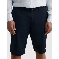 Short Cargo Tommy Hilfiger Big & Tall John 1985 Coton Biologique Mélangé Marine -Passons à la mode masculine ! 116260 147809vt short cargo tommy hilfiger big et tall john 1985 coton biologique melange marine 03 600x600