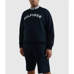 Sweat Avec Manches Longues Et Col Rond Tommy Hilfiger Big & Tall Marine -Passons à la mode masculine ! 116296 147773vt sweat avec manches longues et col rond tommy hilfiger big et tall marine 04 600x600
