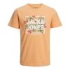 Tee-shirt Avec Des Manches Courtes Et Un Col Rond Jack & Jones + En Coton Orange