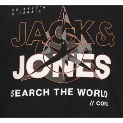 T-shirt Avec Manches Courtes Et Col Rond Jack & Jones + Coton Noir -Passons à la mode masculine ! 116369 145048vt t shirt avec manches courtes et col rond jack et jones coton noir 03 600x600