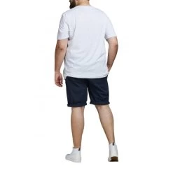 Short Jack & Jones + Bowie Short Grande Taille Coton Marine -Passons à la mode masculine ! 116380 145037vt short jack et jones bowie short grande taille coton marine 04 600x600