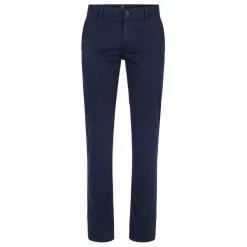 Pantalon Boss En Coton Stretch Bleu Marine à Une Coupe Slim Fit