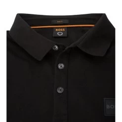 Polo Boss En Maille Piquée De Coton Noir à Manches Longues -Passons à la mode masculine ! 116390 143903vt polo boss en maille piquee de coton noir a manches longues 03 600x600