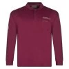 Polo Redfield En Coton Avec Manches Longues Et Col Polo Bordeaux