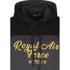 Sweat à Capuche Maxfort En Coton Avec Manches Longues Et Col à Capuche Noir Bicolore -Passons à la mode masculine ! 116411 141877vt sweat a capuche maxfort en coton avec manches longues et col a capuche noir bicolore 03 600x600