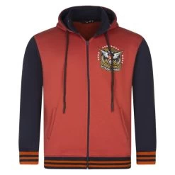 Sweat à Capuche Maxfort En Coton Avec Manches Longues Rouge