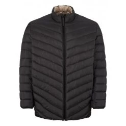 Doudoune Tom Tailor + Avec Manches Longues Et Col Montant Noire Matelassée