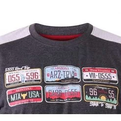 T-shirt Col Rond Duke Soho Avec Manches Courtes Anthracite -Passons à la mode masculine ! 116566 138022vt t shirt col rond duke soho avec manches courtes anthracite 03 600x600