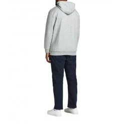 Sweat Jack & Jones + En Coton Mélangé Avec Manches Longues Et Col à Capuche Gris -Passons à la mode masculine ! 116664 123313vt sweat jack et jones en coton melange avec manches longues et col a capuche gris 04 600x600