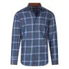 Chemise Bande Originale En Coton Avec Manches Longues Et Col Américain Bleu Carreaux -Passons à la mode masculine ! 116706 121184vt chemise bande originale en coton avec manches longues et col americain bleu carreaux 01 600x600