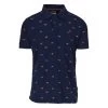Polo J&JOY En Coton Avec Manches Courtes Et Col Français Bleu Marine Imprimé Oiseaux -Passons à la mode masculine ! 116742 112049vt polo jetjoy en coton avec manches courtes et col francais bleu marine imprime oiseaux 01 600x600