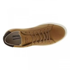 Baskets JACK & JONES En Cuir Cognac Et à Lacets Plats -Passons à la mode masculine ! 116829 17305ch 17305ch 05 600x600