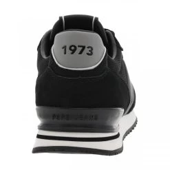 Baskets Basses Pepe Jeans En Cuir Nubuck Noirs Et à Lacets Plats -Passons à la mode masculine ! 116883 17614ch baskets basses pepe jeans en cuir nubuck noirs et a lacets plats 04 600x600