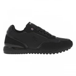 Sneakers Redskins Noire Et à Lacets Plats