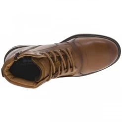 Bottines Redskins En Cuir Patiné Marron à Talon Décroché Bas Et à Lacets Tressés Et Zip -Passons à la mode masculine ! 116902 17700ch bottines redskins en cuir patine marron a talon decroche bas et a lacets tresses et zip 05 600x600