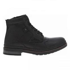 Bottines Redskins En Cuir Noires Et à Lacets Et Zip Latéral