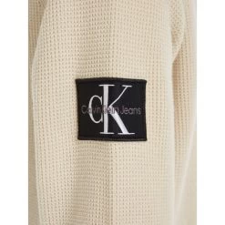 Pull Calvin Klein Coton Avec Manches Longues Et Col Rond écru -Passons à la mode masculine ! 117284 153117vt pull calvin klein coton avec manches longues et col rond ecru 06 600x600