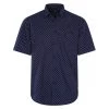 Chemise Bande Originale En Coton Avec Manches Courtes Et Col Français Bleu Marine -Passons à la mode masculine ! 117342 153785vt 153785vt 01 600x600