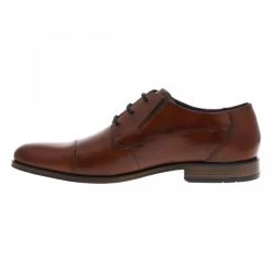 Derbies Bugatti En Cuir Patiné Marron Cognac à Talon Décroché Bas -Passons à la mode masculine ! 117380 20171ch derbies bugatti en cuir patine marron cognac a talon decroche bas 03 600x600