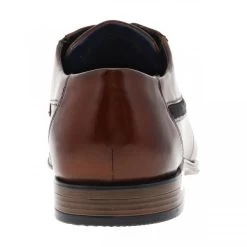 Derbies Bugatti En Cuir Patiné Marron Cognac à Talon Décroché Bas -Passons à la mode masculine ! 117380 20171ch derbies bugatti en cuir patine marron cognac a talon decroche bas 04 600x600